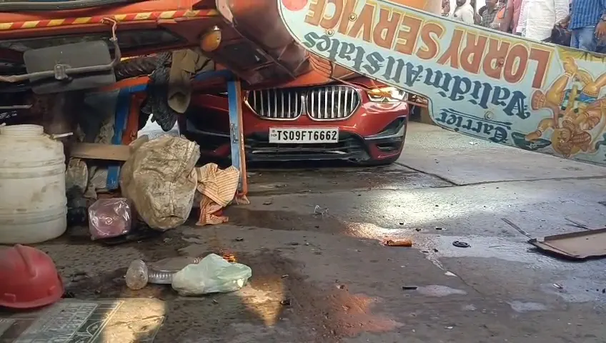 Keesara Toll Plaza Accident BMW Car Lawyer Death NTR District